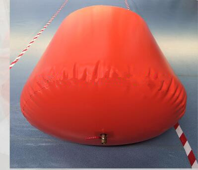 Flexible PVC Red Methane Storage Tank With TPU Tarpaulin For Cooking Fuel