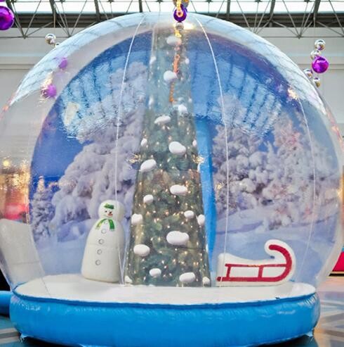 Snow Globe / Crystal Ball Inflatable Bubble Tent For Christmas