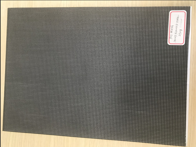 Double Side Acrylic Plastic Mesh Sheet , PVDF Coated Black Construction Safety Mesh